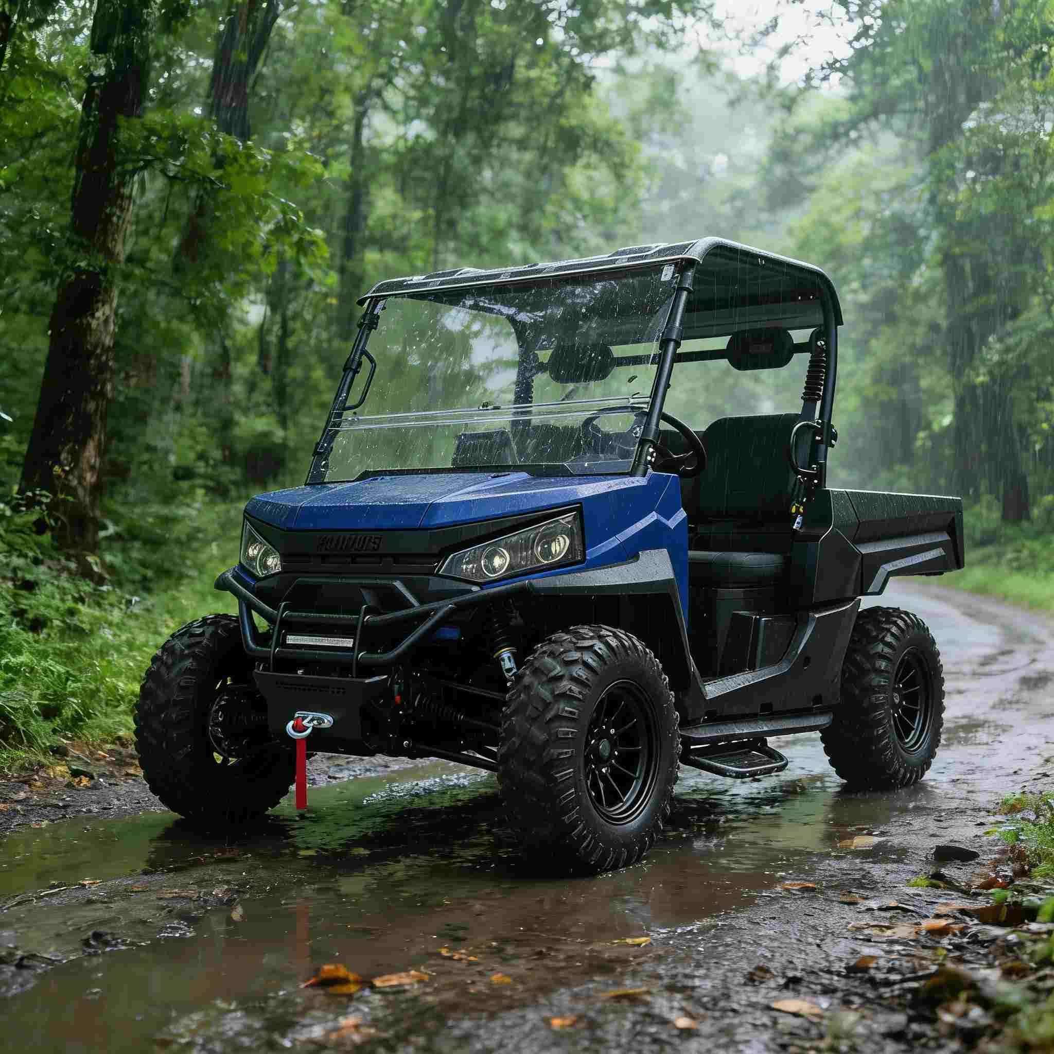 Električni UTV 4WD za lov 20KW Največja moč 1000kg Vleka